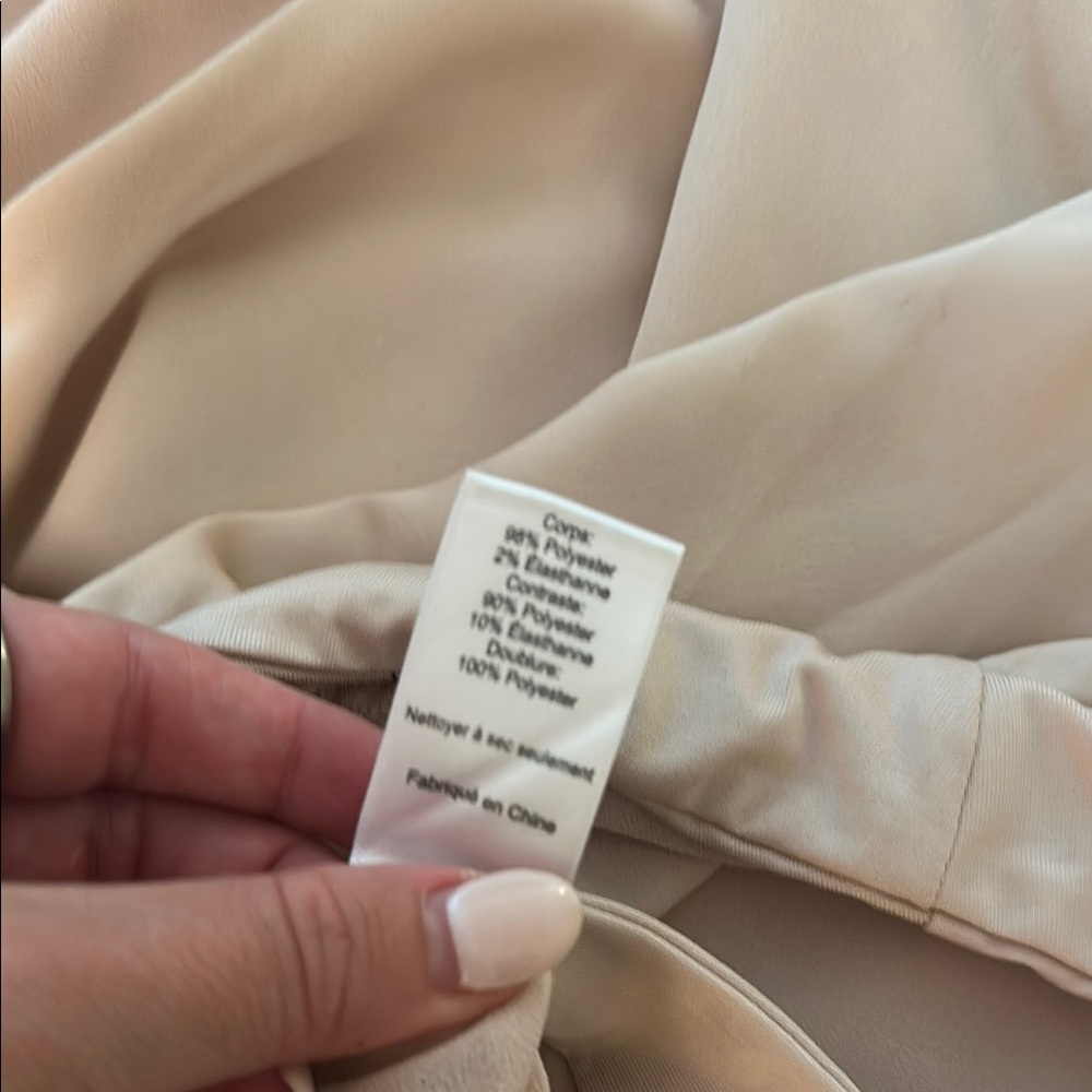 ASTR Cowl neck Champagne Bodysuit - Picture 6 of 6